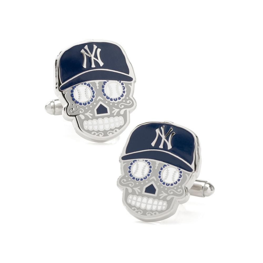 MLB Men's New York Yankees Sugar Skull Cufflinks