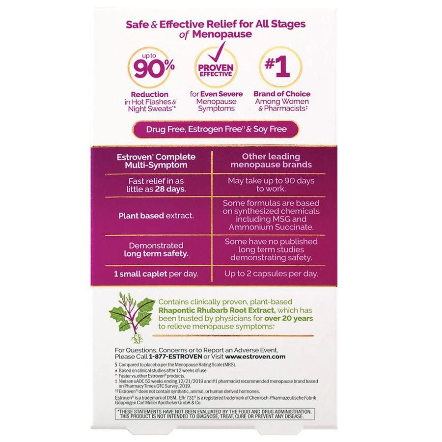 Estroven Complete Multi-Symptom Menopause Supplement, Night Sweats & Hot Flash Relief 2
