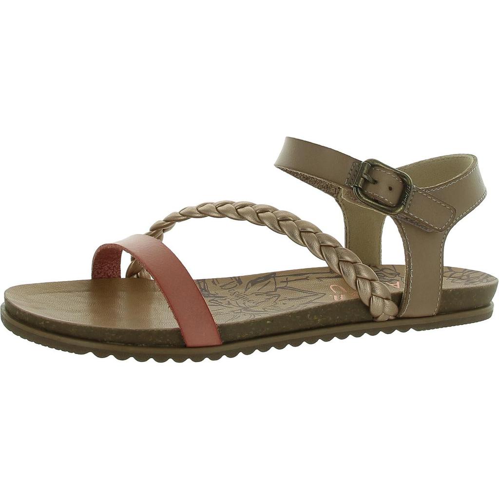 Blowfish Mylo Womens Slip On Open Toe Ankle Strap