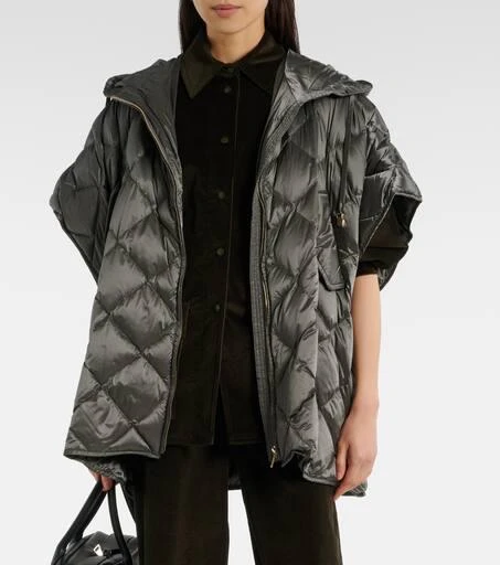 Max Mara The Cube Treman quilted down cape 5