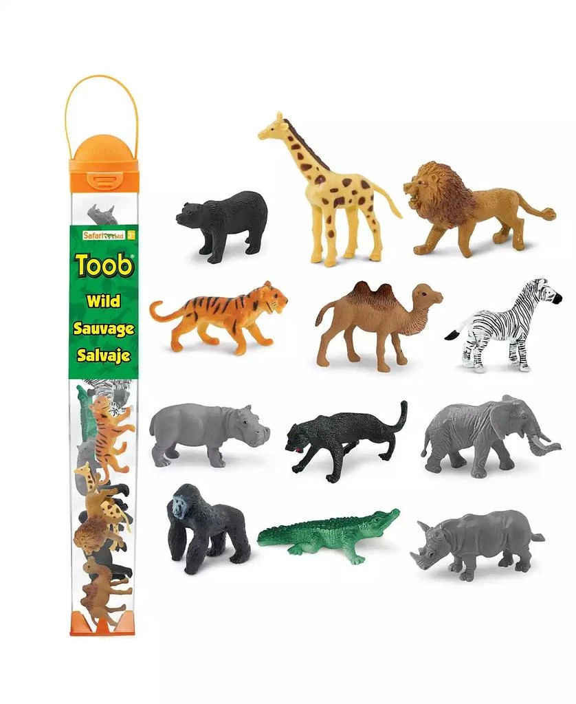 Safari Ltd. - 12 Wild hand-painted miniature figurines