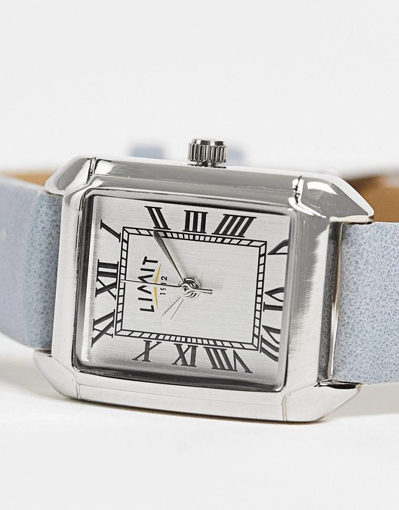 Limit Limit womens faux leather watch with white dial in light grey 3