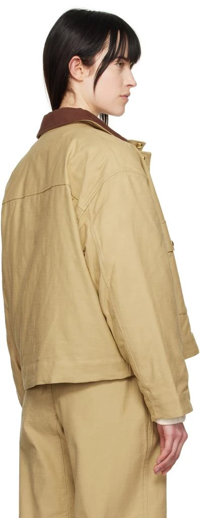 Rag & Bone Beige Nonie 2-in-1 Cotton Twill Jacket 3