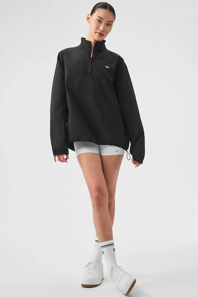 Alo Lightweight Takeaway Track Pullover - Black 4