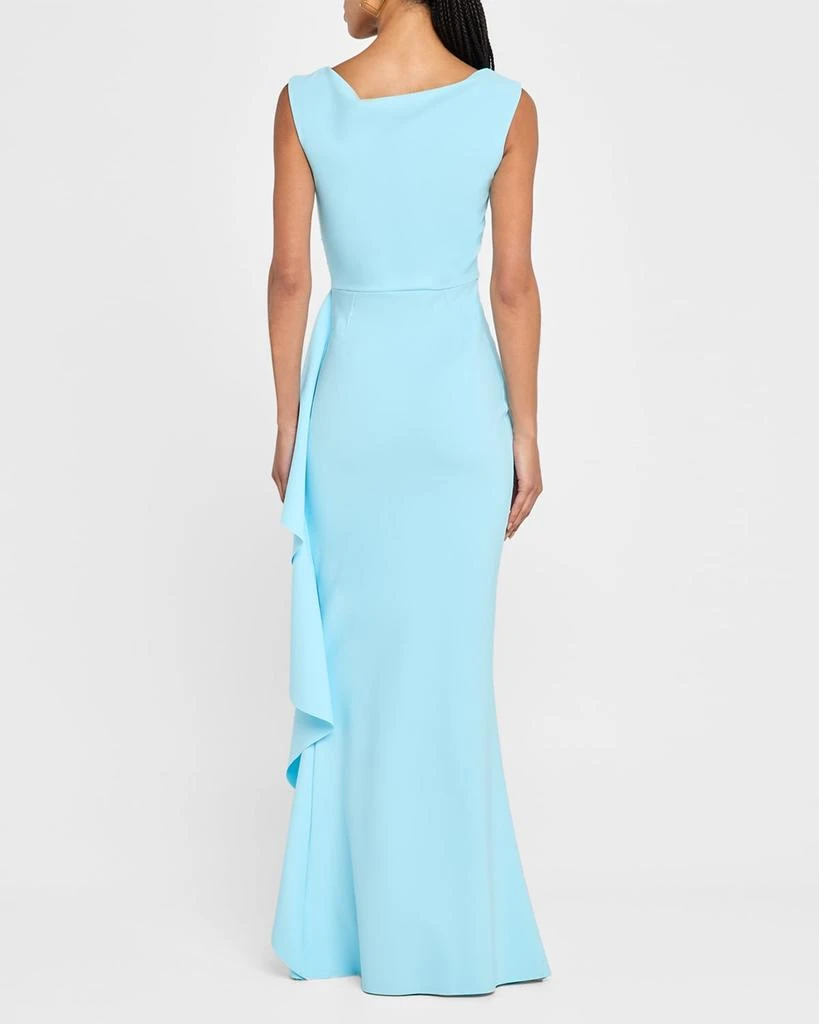 Chiara Boni Sozen Ruched Side-Drape Gown 3