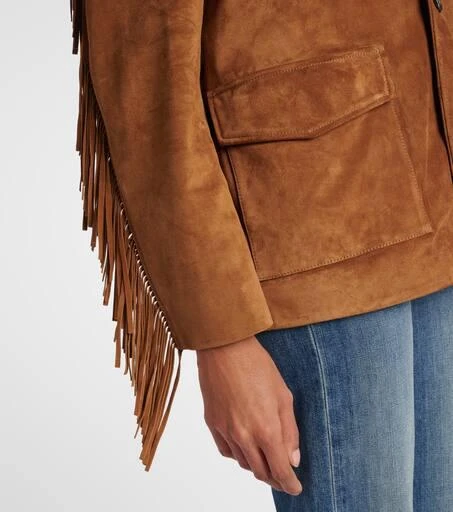 Nili Lotan Maelle fringed suede jacket 5