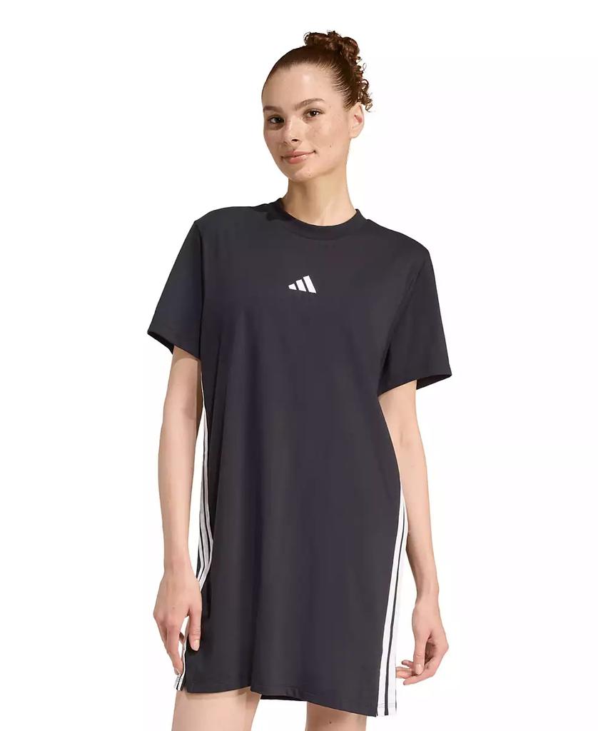 Alo Goddess Ribbed Short Sleeve Dress - Ivory - Dresses & Skirts
