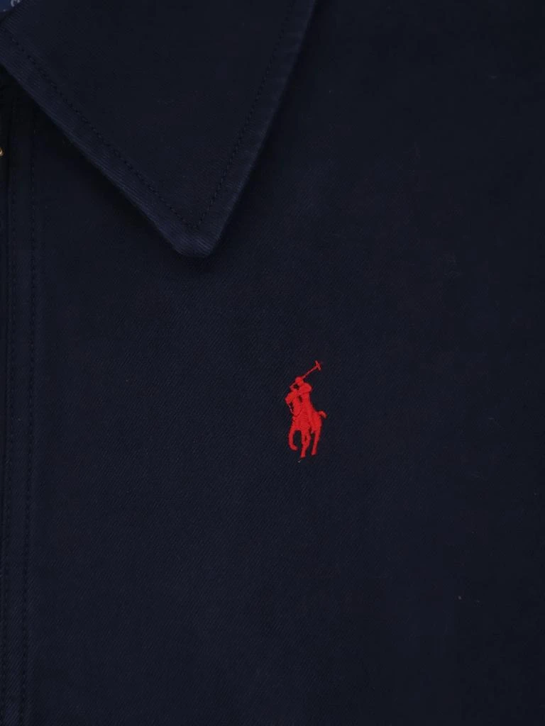 Ralph Lauren Blue denim jacket with embroidered logo on the front 3