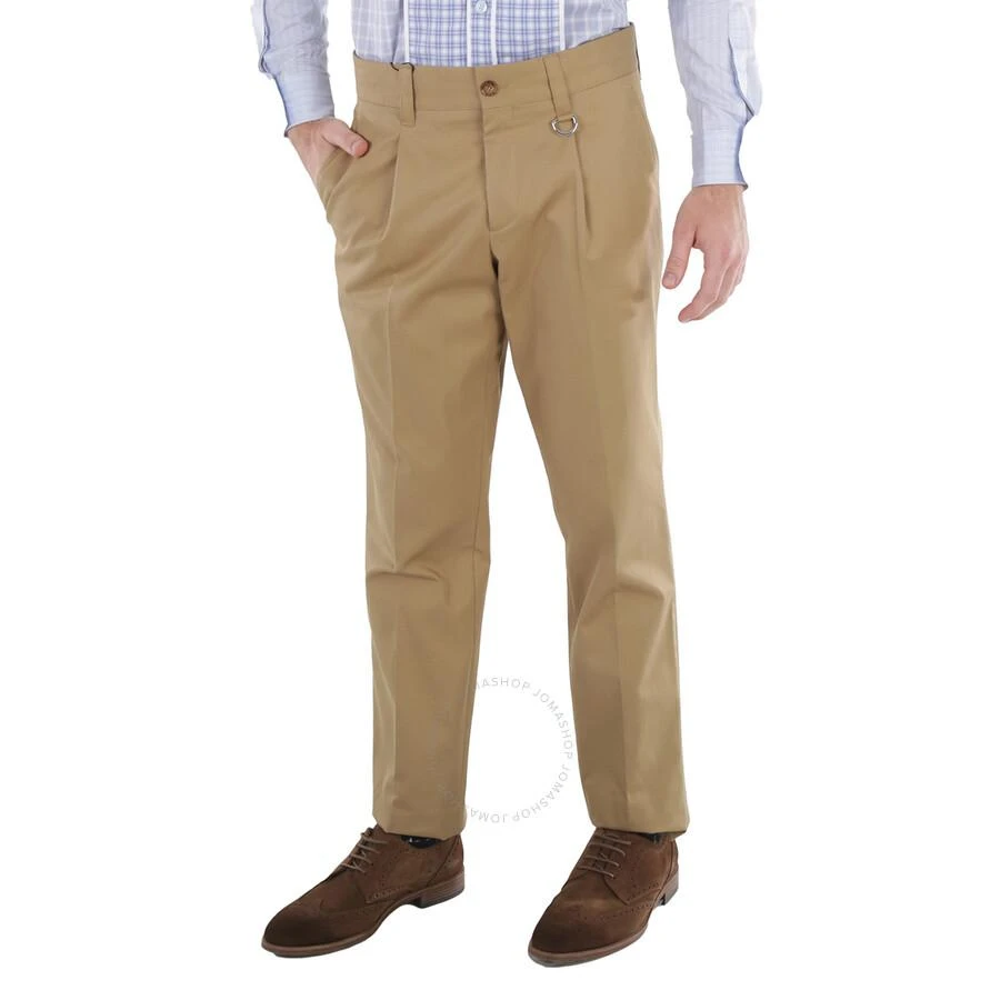 Burberry Men's Toasted Walnut Dover Cotton Gabardine Trousers 3