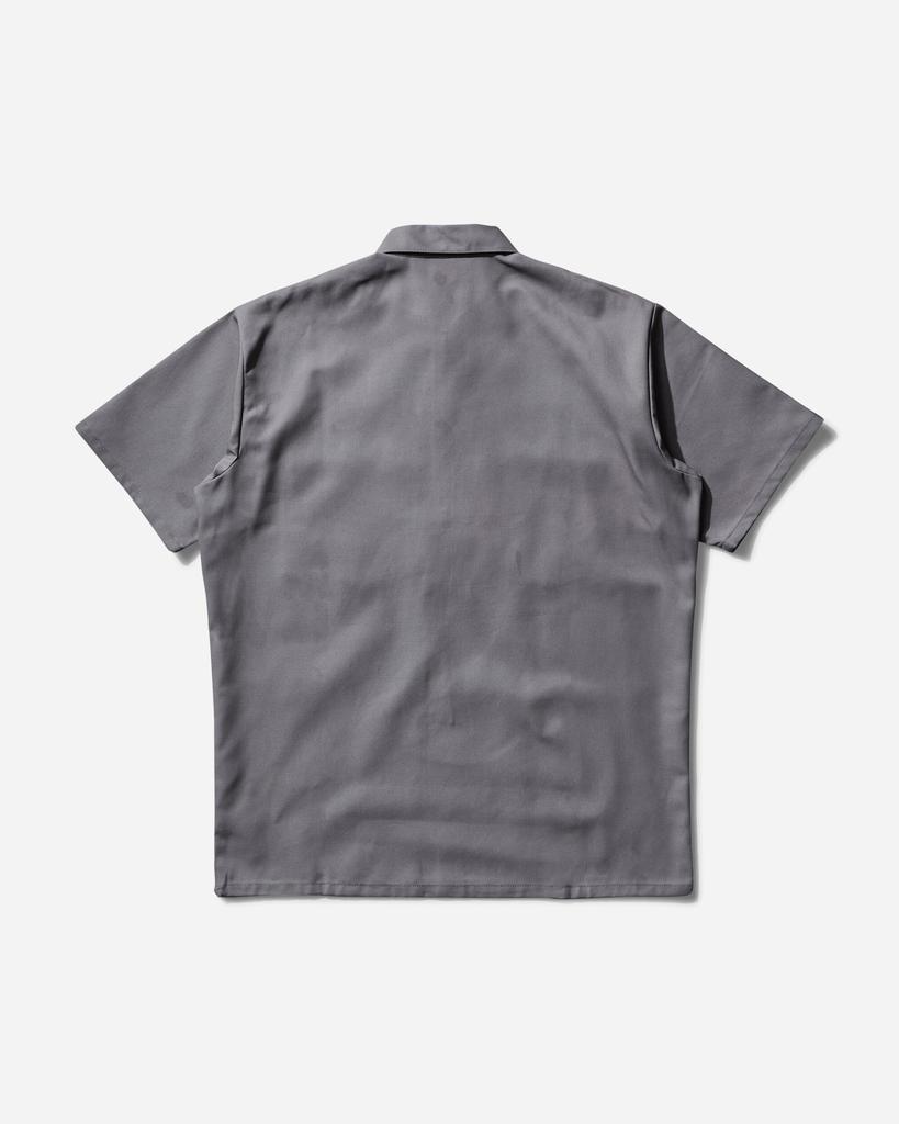 BEN DAVIS Men's Solid 1/2 Zip Shortsleeve Shirt Light Grey