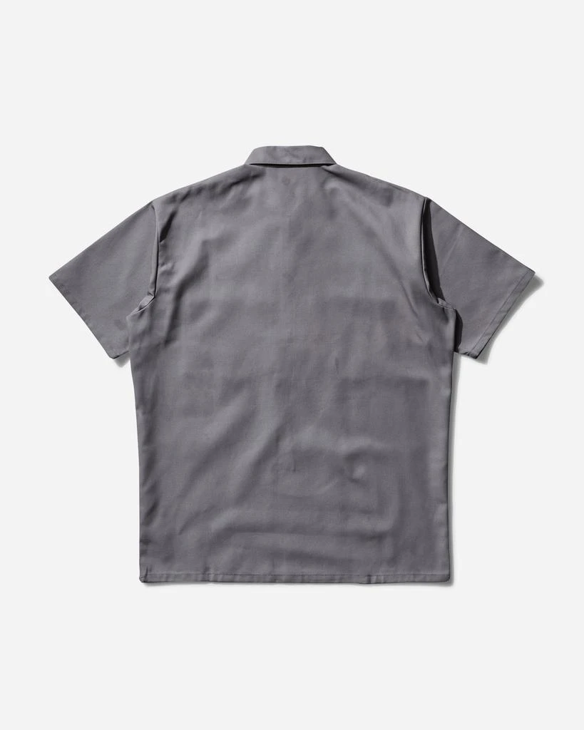 BEN DAVIS Men's Solid 1/2 Zip Shortsleeve Shirt Light Grey 2