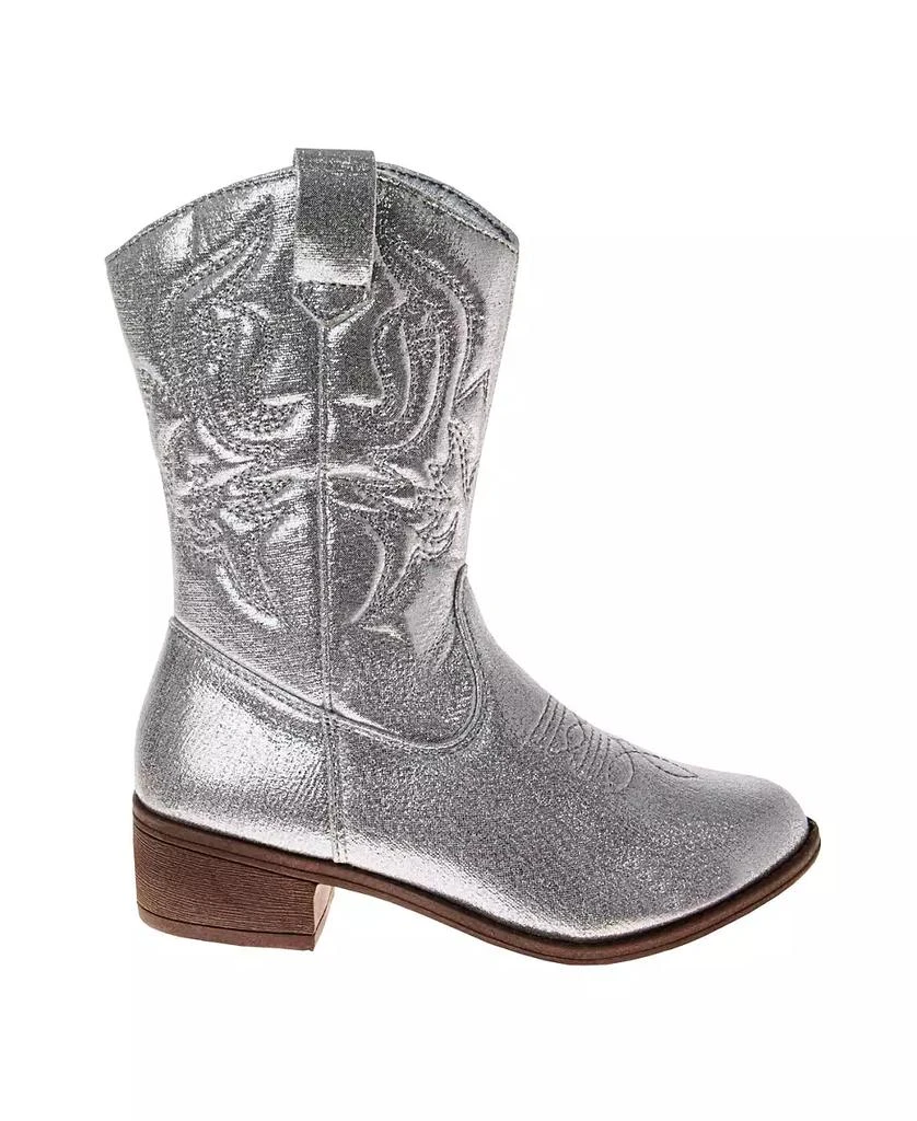 Kensie Little Kids and Big Kids Metallic Cowgirl Boots 3