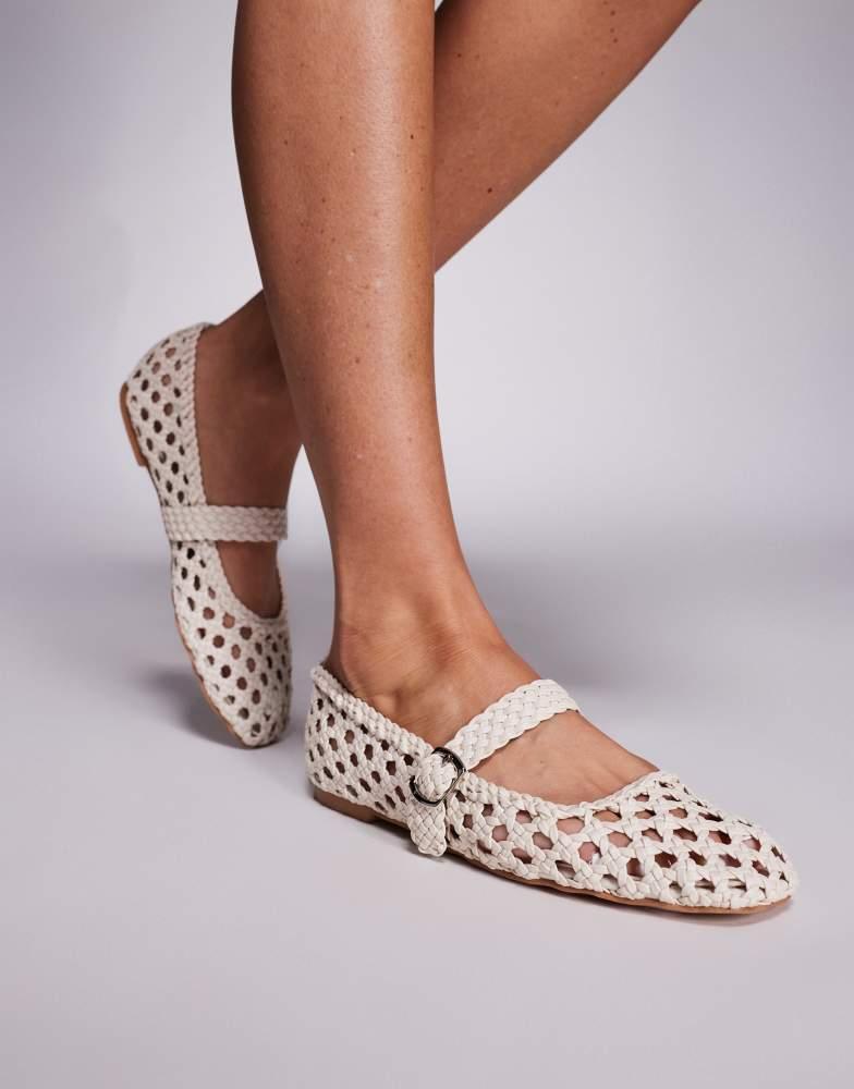 Public Desire Public Desire Winoma ballet flats in white