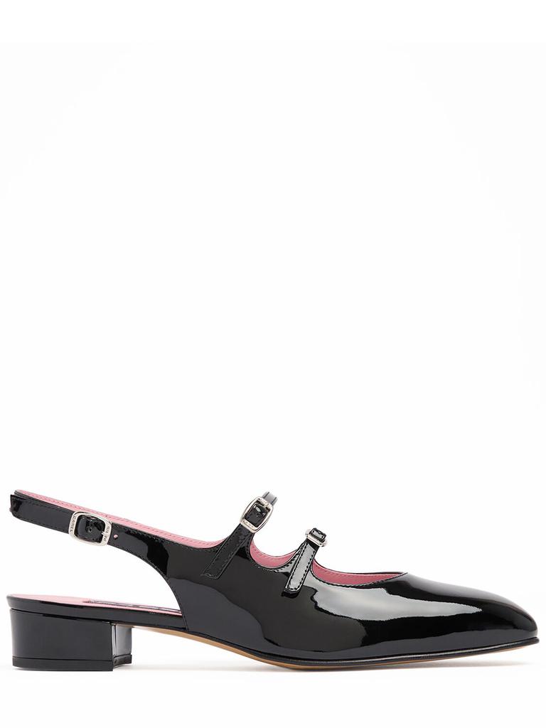 CAREL 20mm Peche Patent Leather Slingbacks