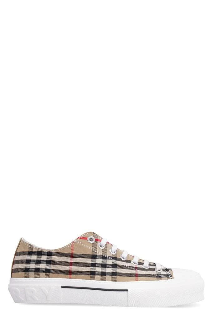 Burberry Burberry Checked Motif Canvas Sneakers 1