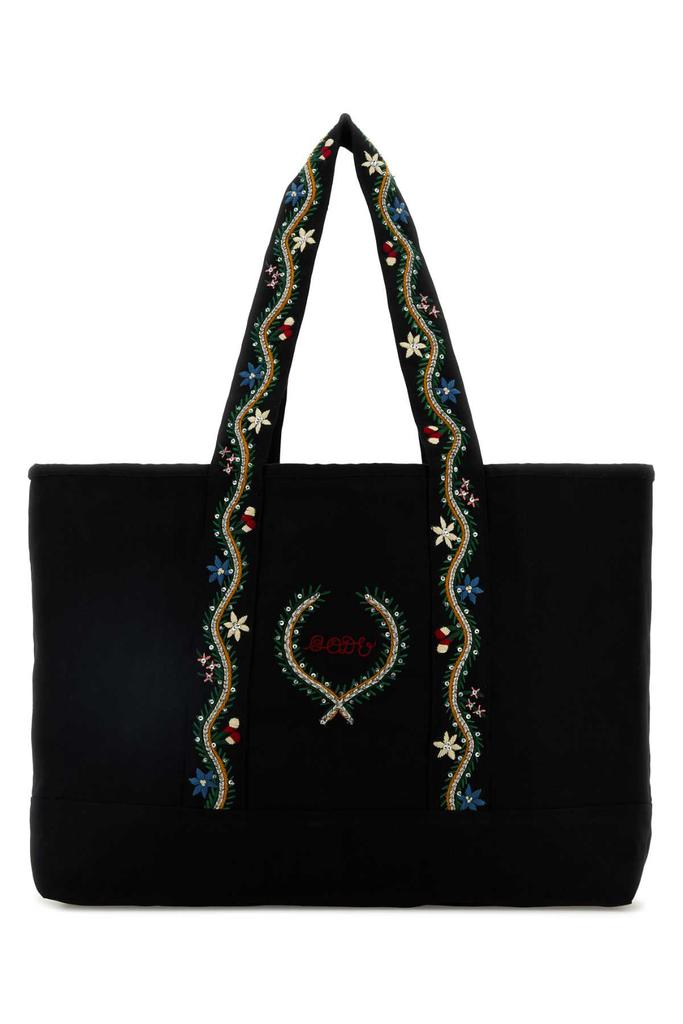 BODE Black Canvas Shopping Bag