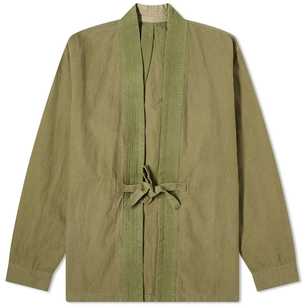 MAHARISHI Maharishi Hemp Embroded Hanten Shirt 1