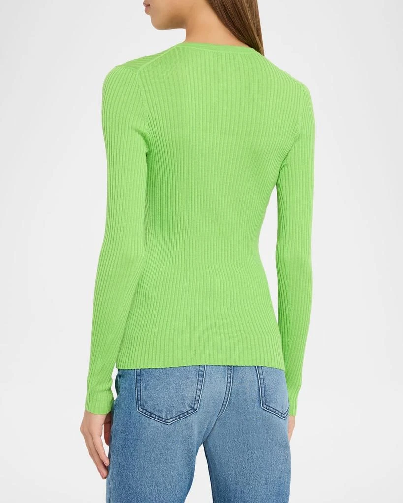 Gabriela Hearst Browning Long-Sleeve Cashmere-Silk Top 3