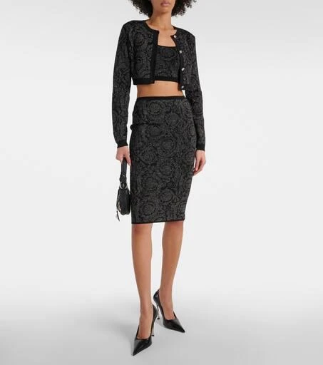 Versace La Greca Medusa 
95 knit crop top 2