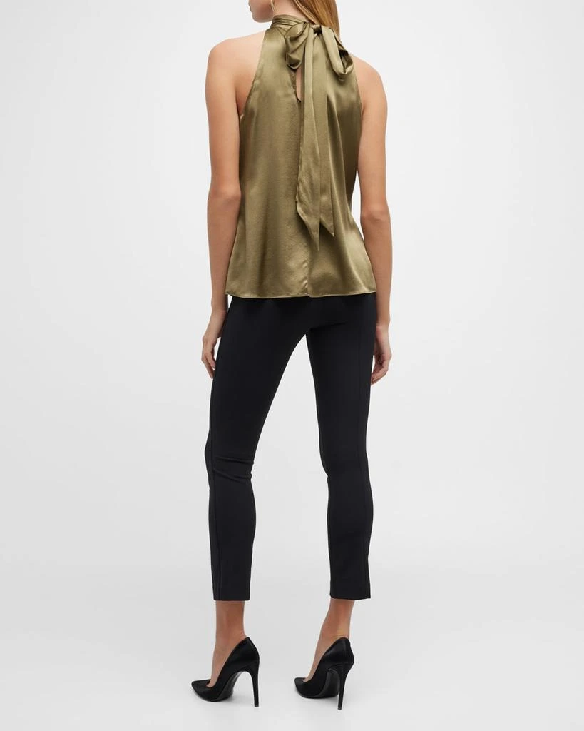VERONICA BEARD Zip-Back Scuba Leggings 4
