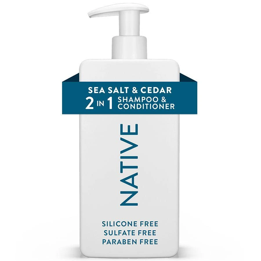Native Full & Thick 2-in-1 Shampoo and Conditioner Sea Salt & Cedar 1