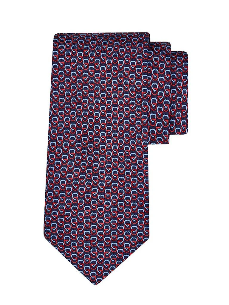 Salvatore Ferragamo Gancio Heart Silk Tie