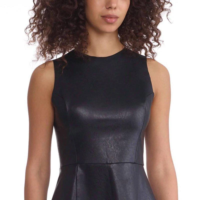 Commando Faux Leather Peplum Shell Top 1