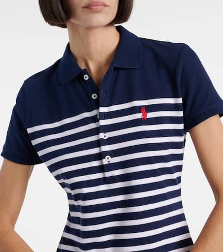 Ralph Lauren Striped cotton-blend polo dress 4