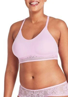 Bali Comfort Revolution Comfy Glam Longline Wirefree Bralette With Lace 1