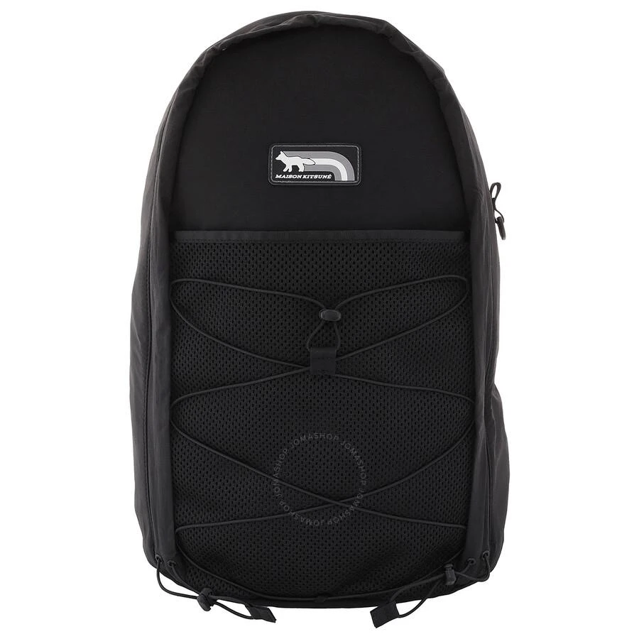 Maison Kitsune Black Flash Fox Nylon Backpack 1