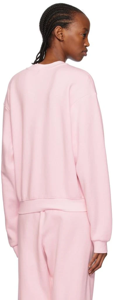 SKIMS Pink Cotton Fleece Classic Crewneck Sweatshirt 3