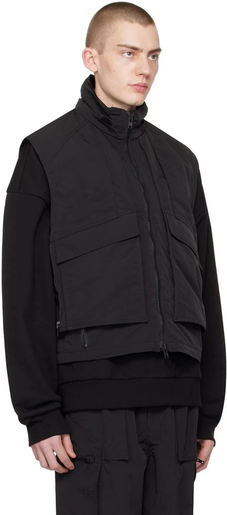 Juun.J Black Paneled Vest 2