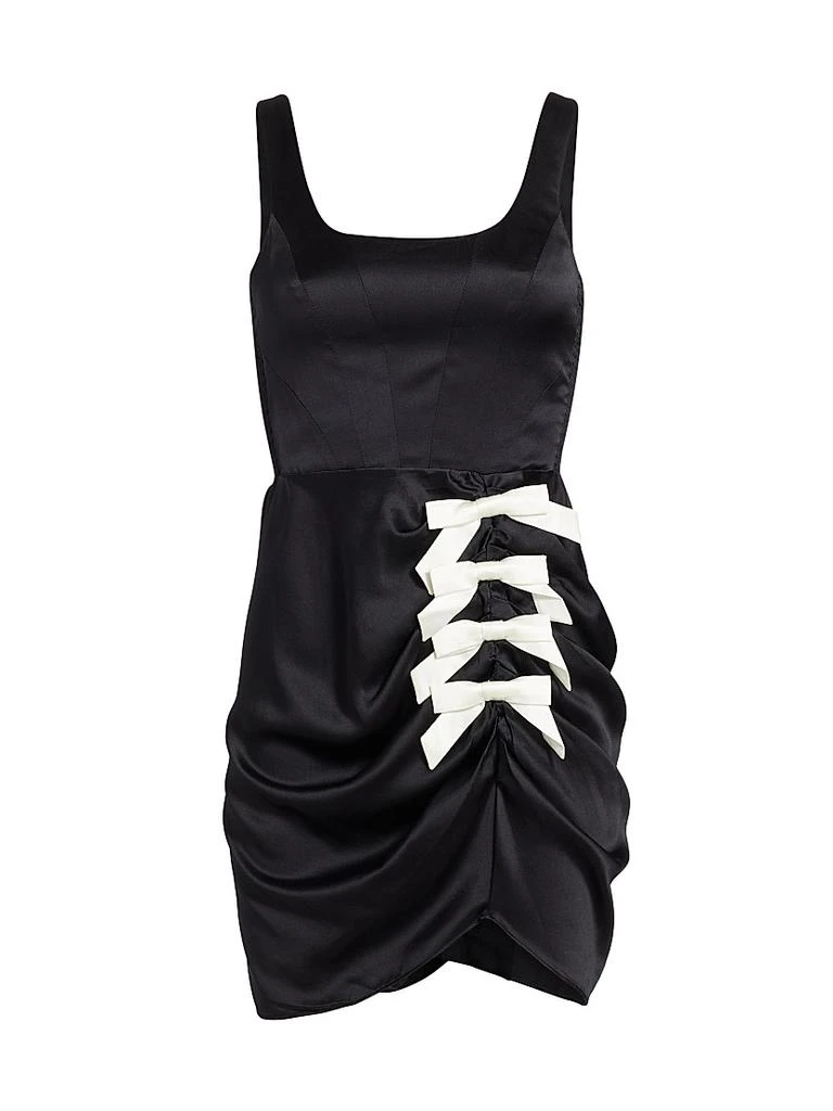 Amanda Uprichard Fiorella Bow-Detail Minidress 1