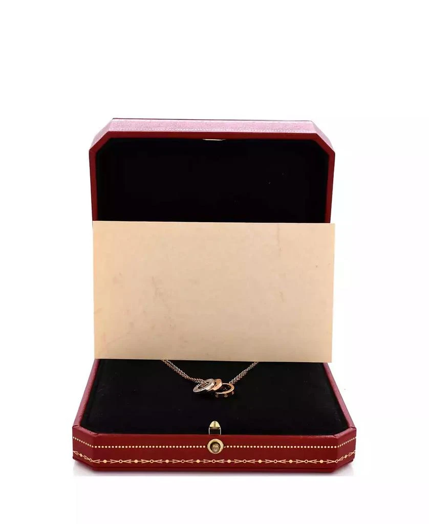 Cartier Love 3 Ring Pendant Necklace 2