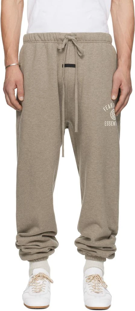 Essentials Gray Fleece Essential Sweatpants 1