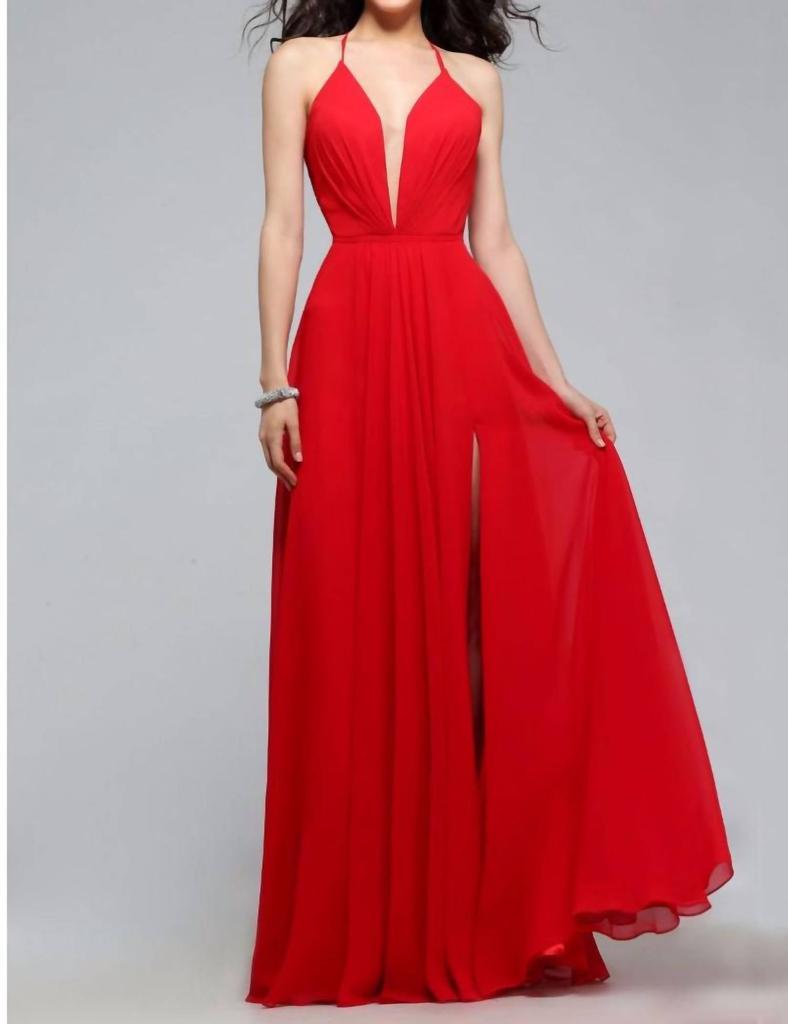 Faviana A Line Evening Gown