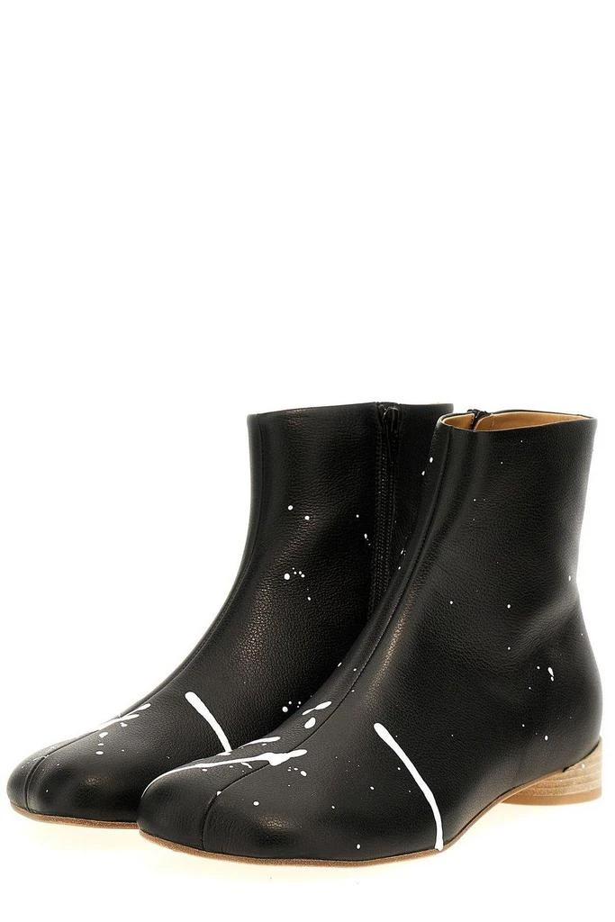 MM6 Anatomic Paint Splatter Printed Ankle Boots 4