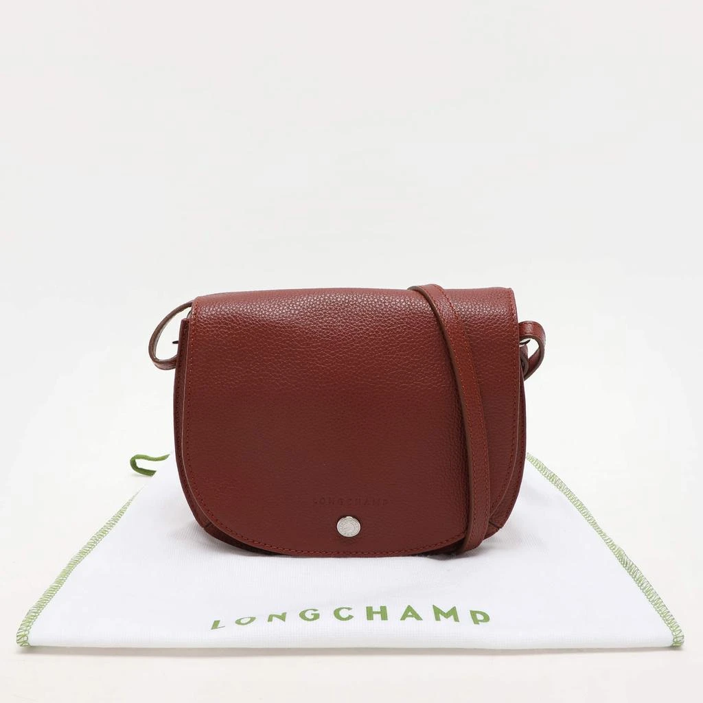 Longchamp Longchamp Maroon Leather Le Foulonne Crossbody Flap Bag 10