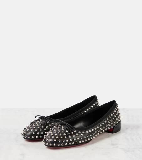 Christian Louboutin Spiked leather ballet flats 4