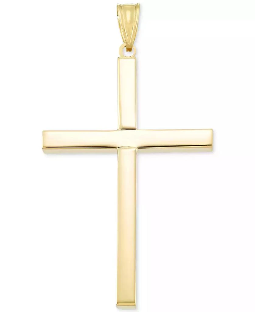 Italian Gold Cross Pendant in 14k Gold 1