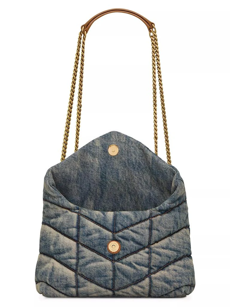 Yves Saint Laurent Puffer Toy Bag in Denim 4