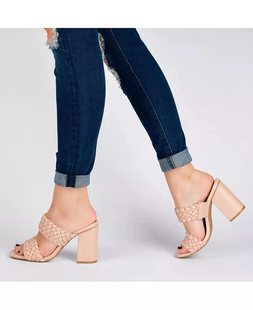 Journee Collection Women's Melissa Woven Sandals 6