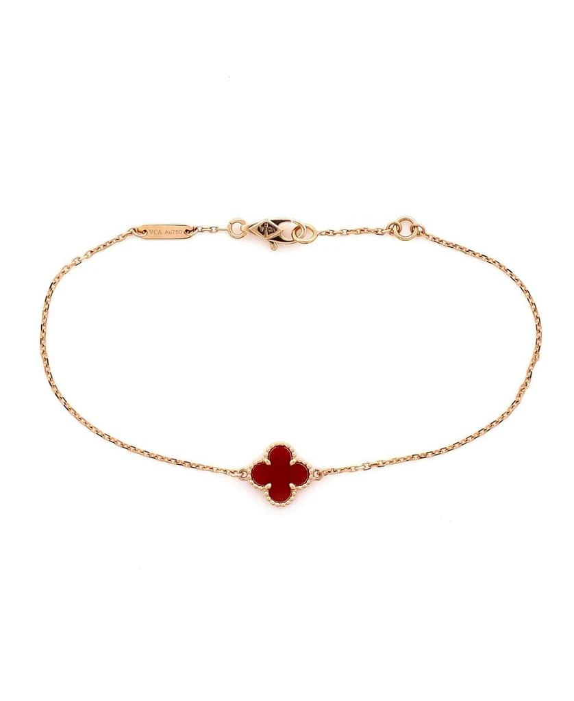 Pre-Owned Van Cleef
Arpels Sweet Alhambra Bracelet 18K Rose Gold and Carnelian 1