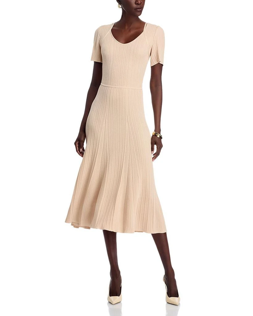 Misook Knit Fit and Flare Dress 1