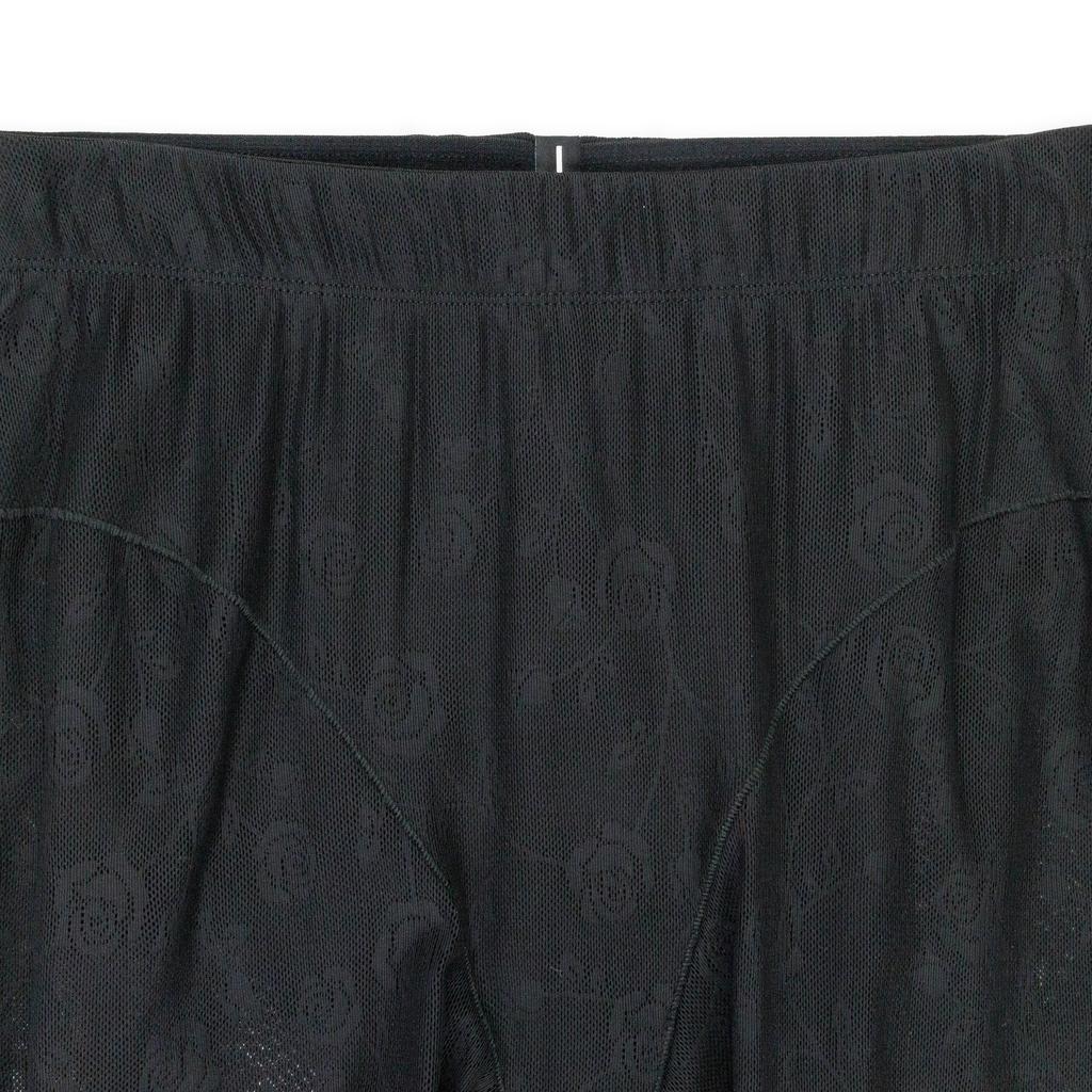 Adam Selman FRENCH-CUT BLACK LEGGINGS