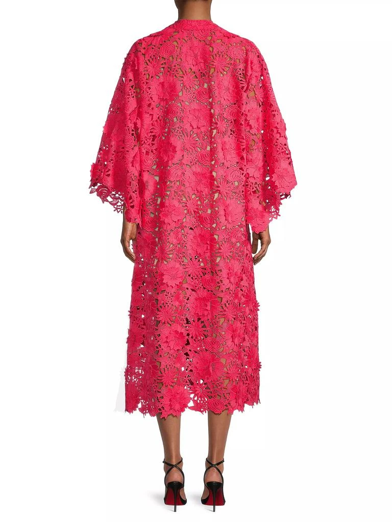 La Vie Style House Floral-Lace Caftan Midi-Dress 5