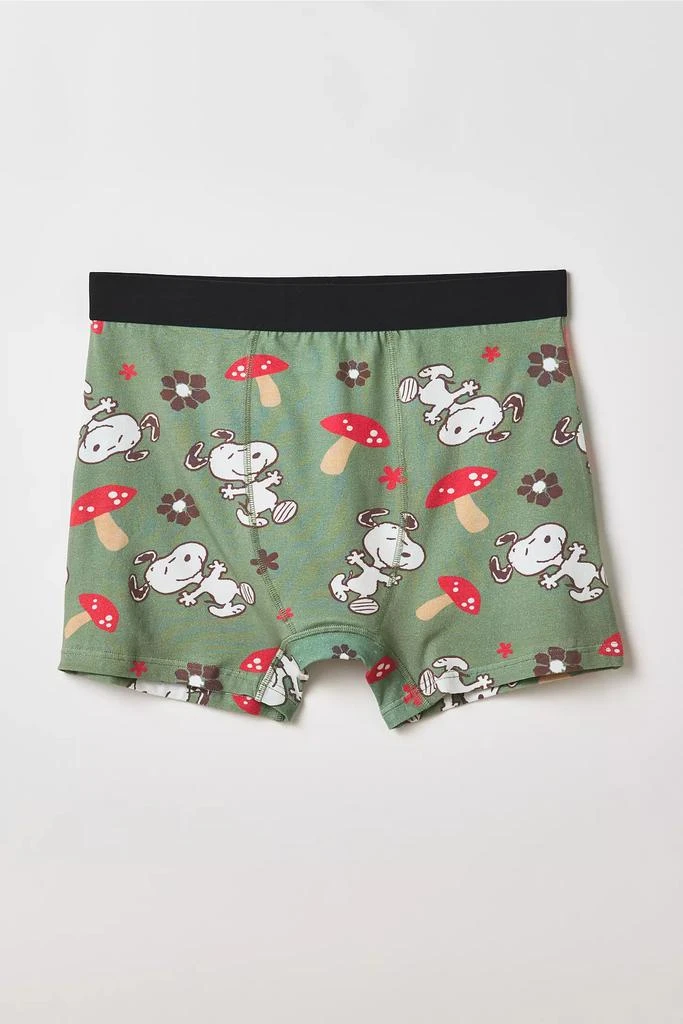 Urban Outfitters Peanuts Snoopy Mushroom Pattern Boxer Brief 1