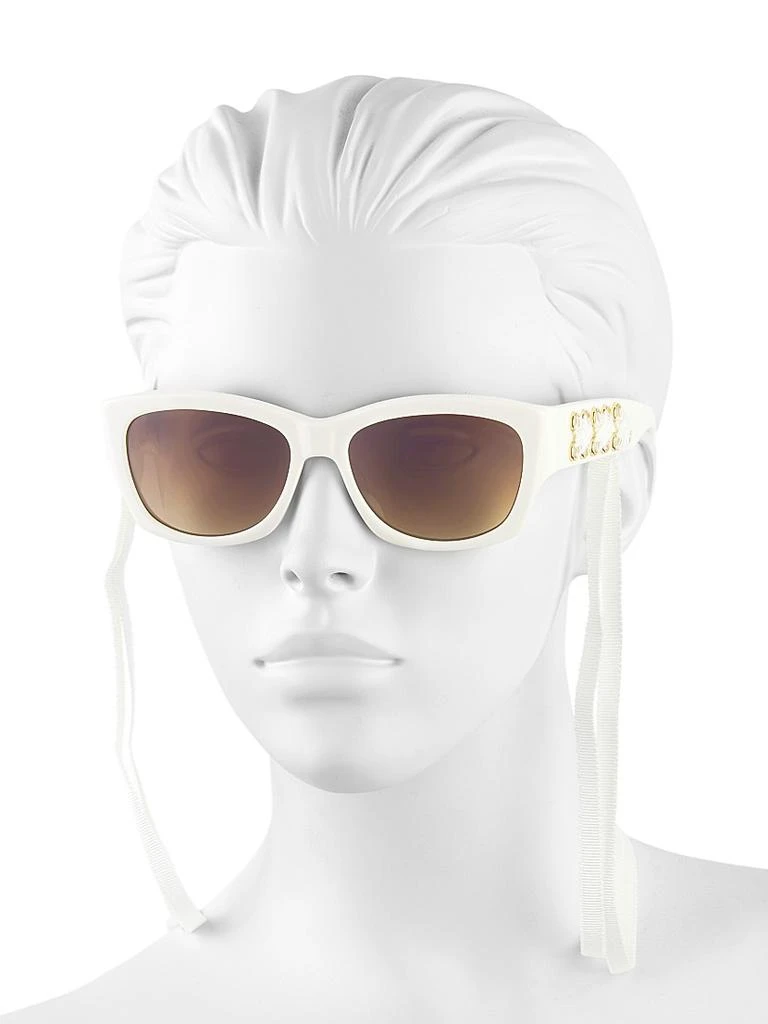 Barton Perreira Cora 56MM Rectangular Sunglasses 4