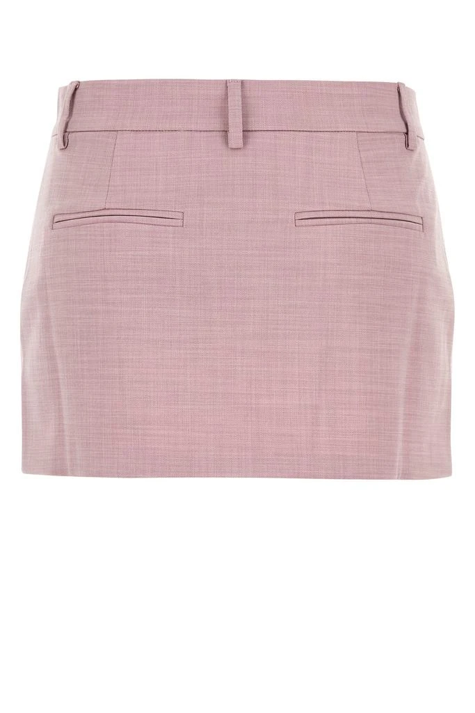 THE ANDAMANE Pink stretch polyester blend mini skirt 2