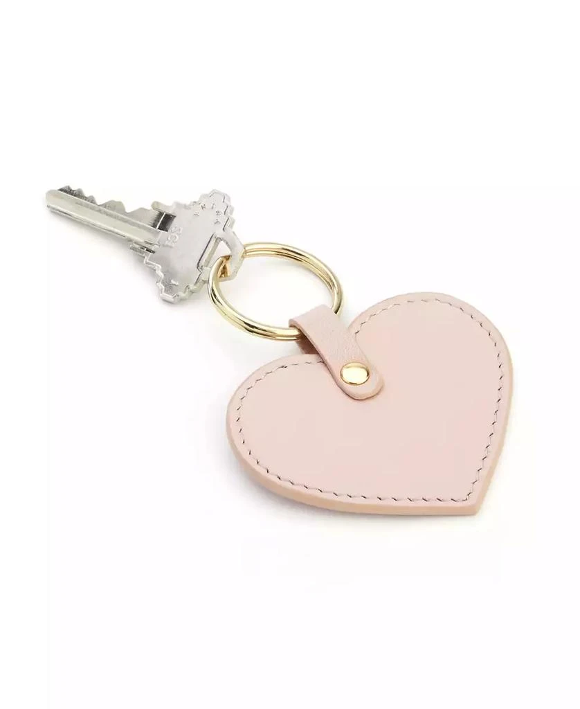 ROYCE New York Heart Shaped Leather Key Fob 6